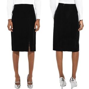 NEW Theory Slit Pencil Skirt in Stretch Velvet Sz. 14